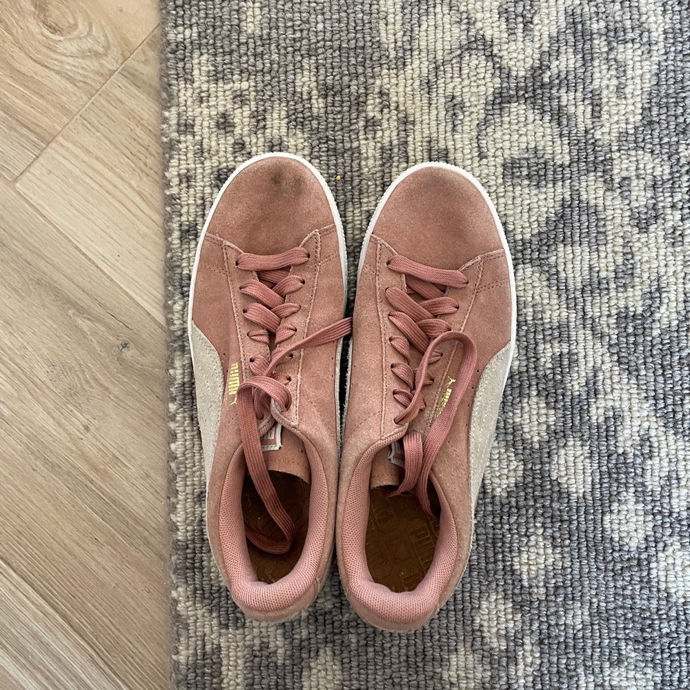Puma Pink Suede Canvas Sneaker